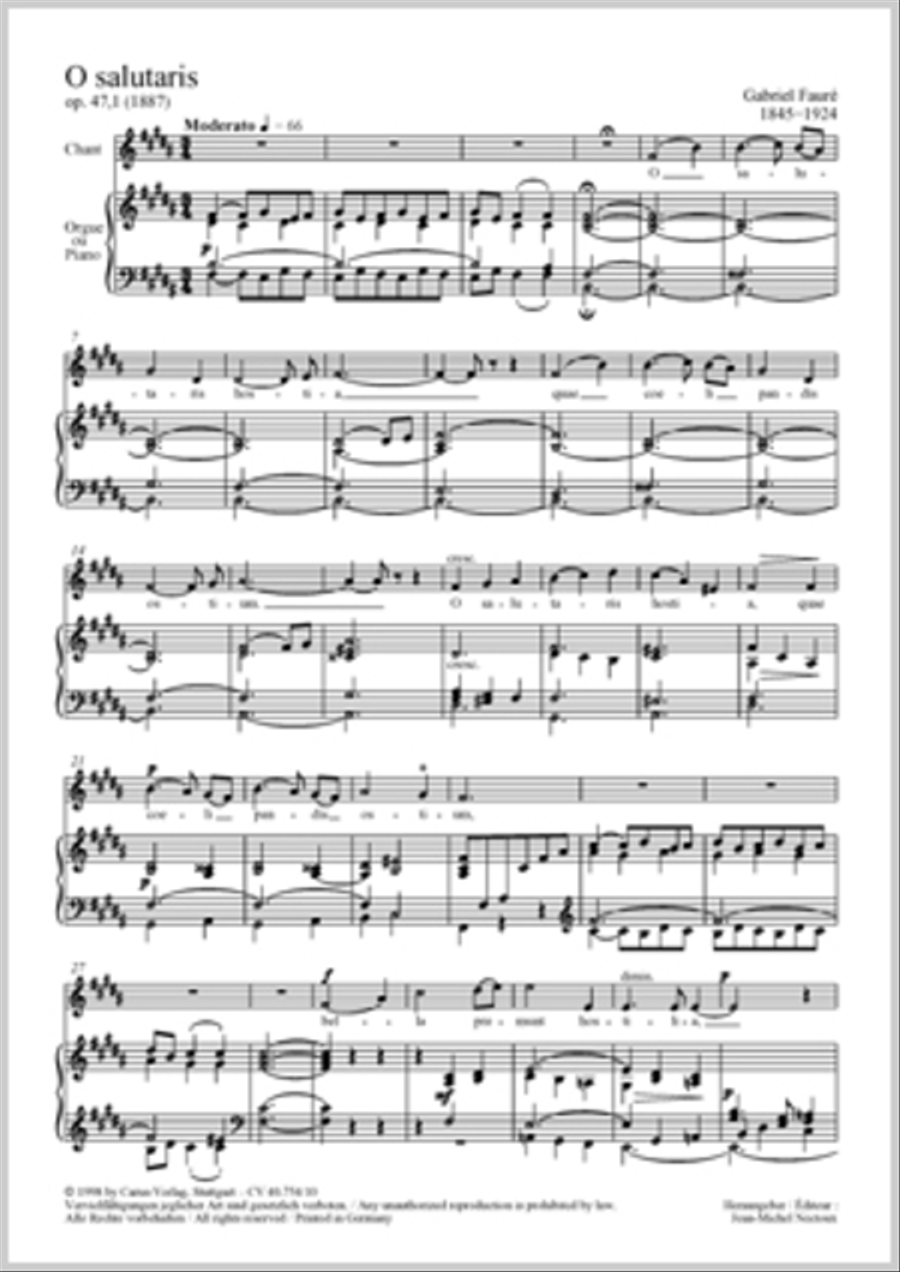 O salutaris Baritone Voice scores gallery preview page 1