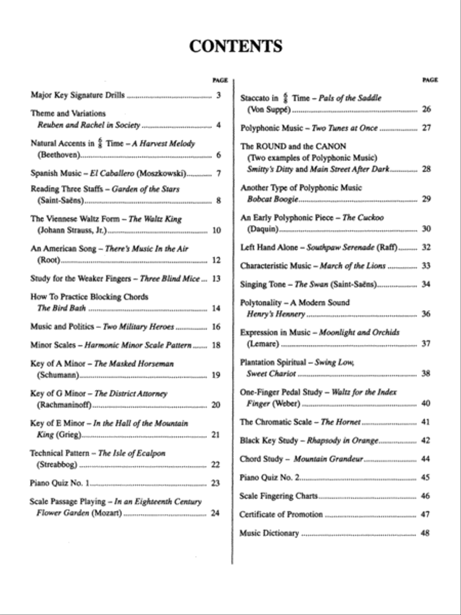 John W. Schaum Piano Course Piano Method scores gallery preview page 2
