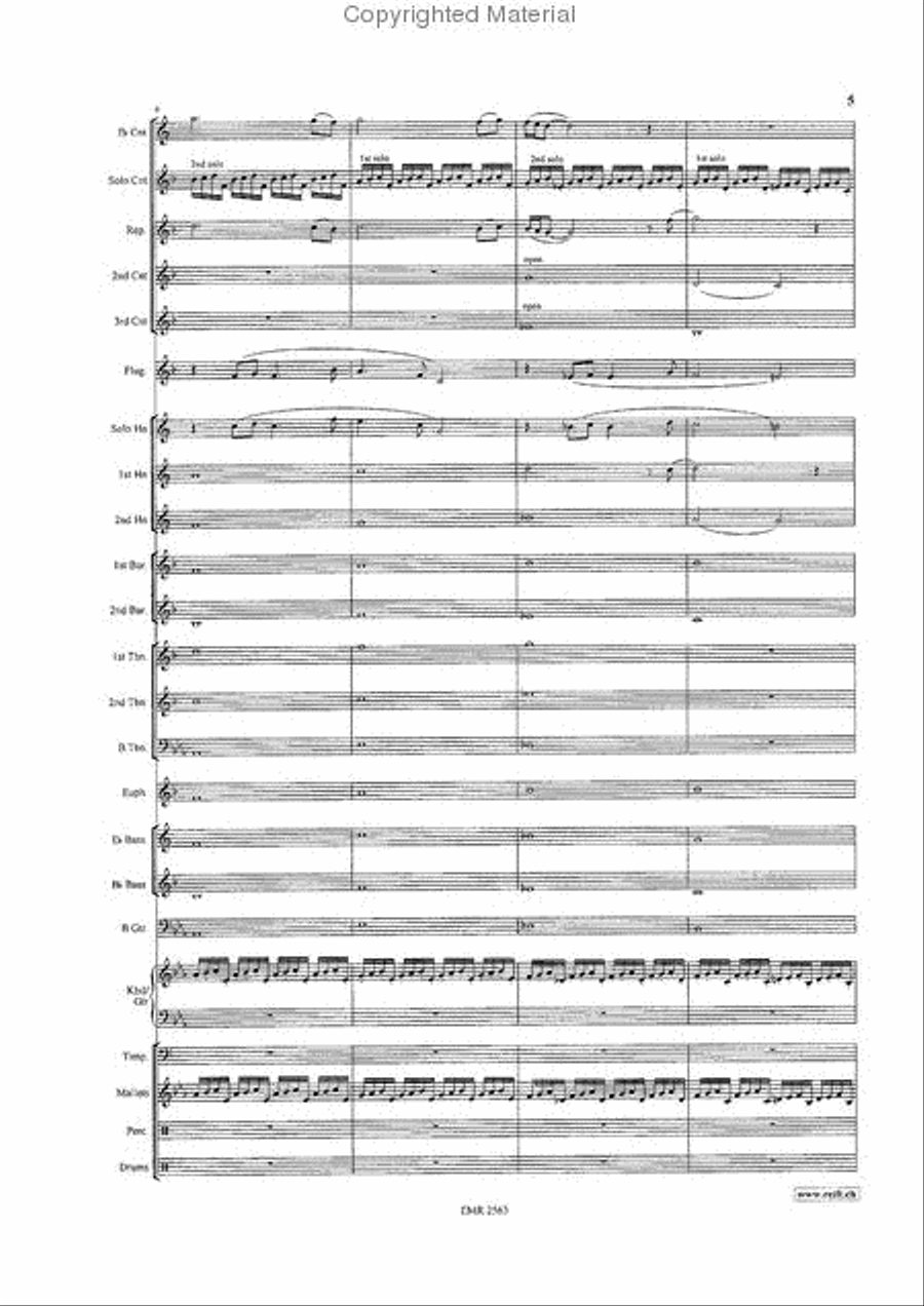 Flashdance Flashdance Brass Band scores gallery preview page 5
