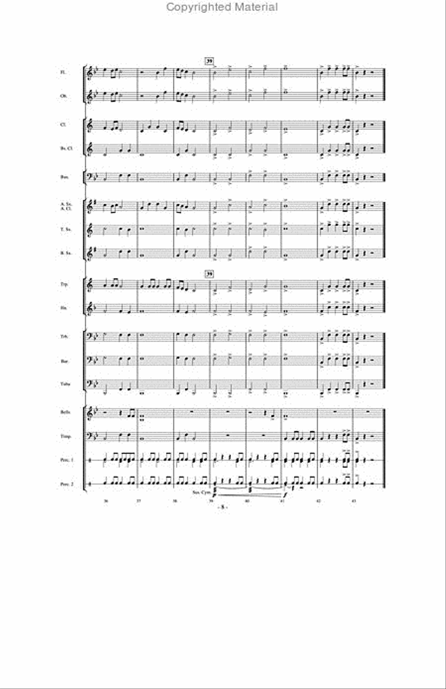 Heroes and Glory Concert Band scores gallery preview page 7