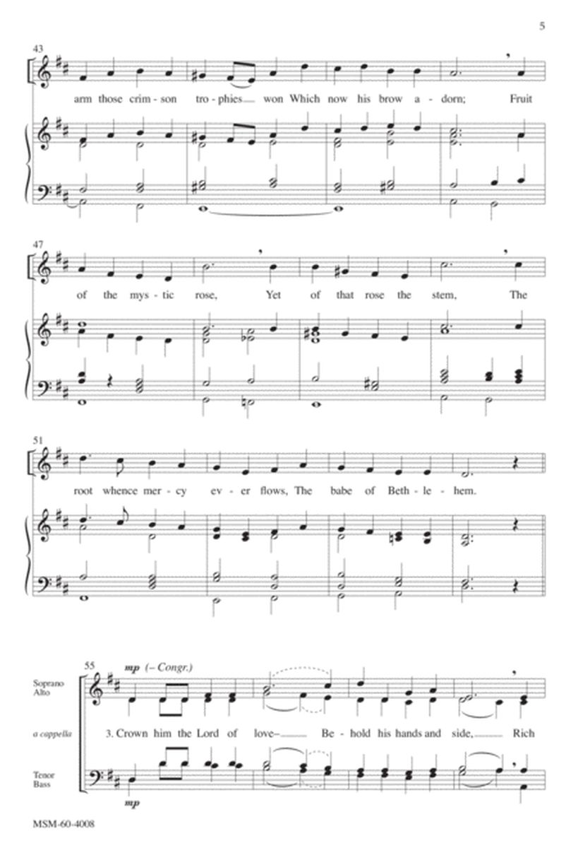 Crown Him with Many Crowns (Downloadable Choral Score)