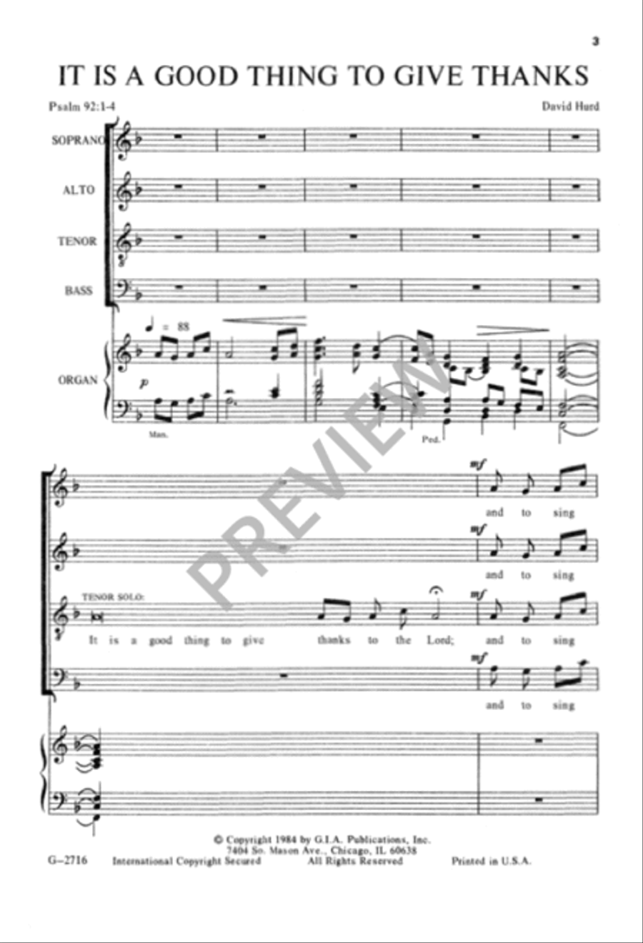 It Is a Good Thing to Give Thanks Divisi scores gallery preview page 4