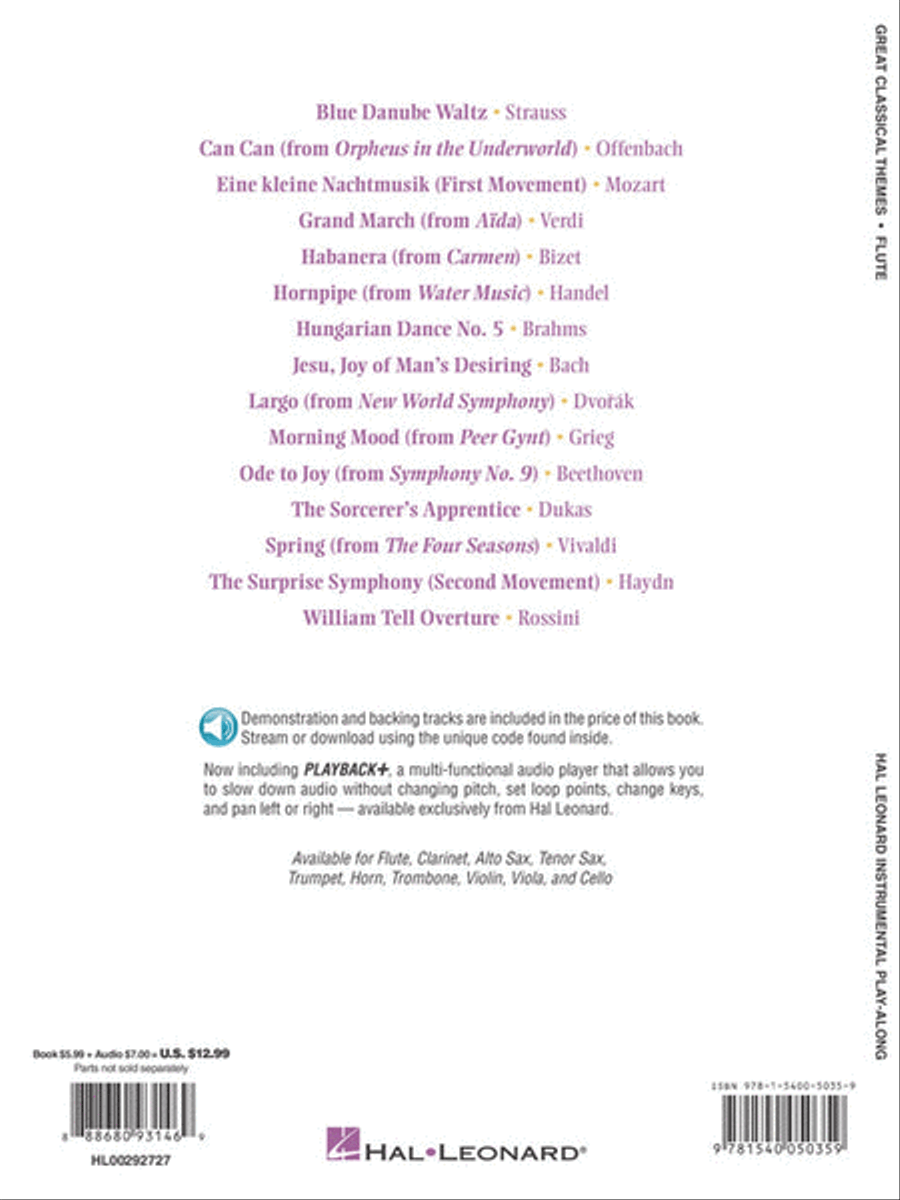 Great Classical Themes Flute Solo scores gallery preview page 5