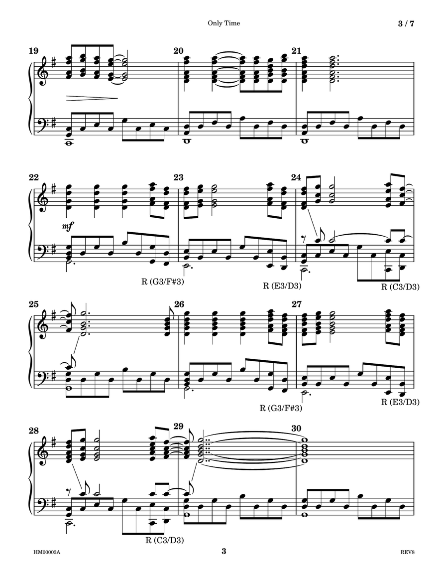 Only Time Handbell Choir scores gallery preview page 3