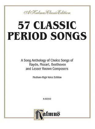 Book cover for 57 Classic Period Songs