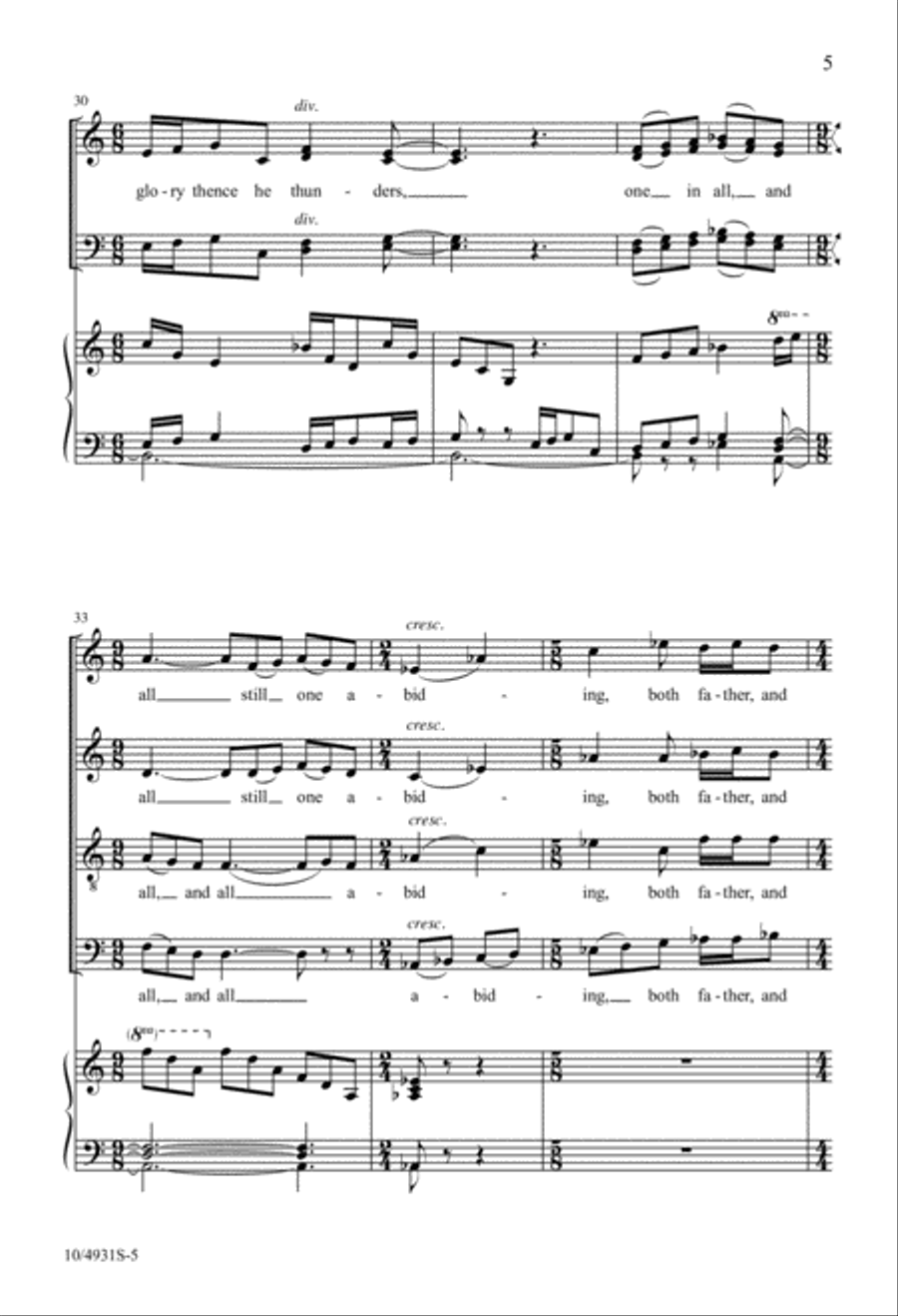 Come, Let Us Sound with Melody 4-Part scores gallery preview page 5