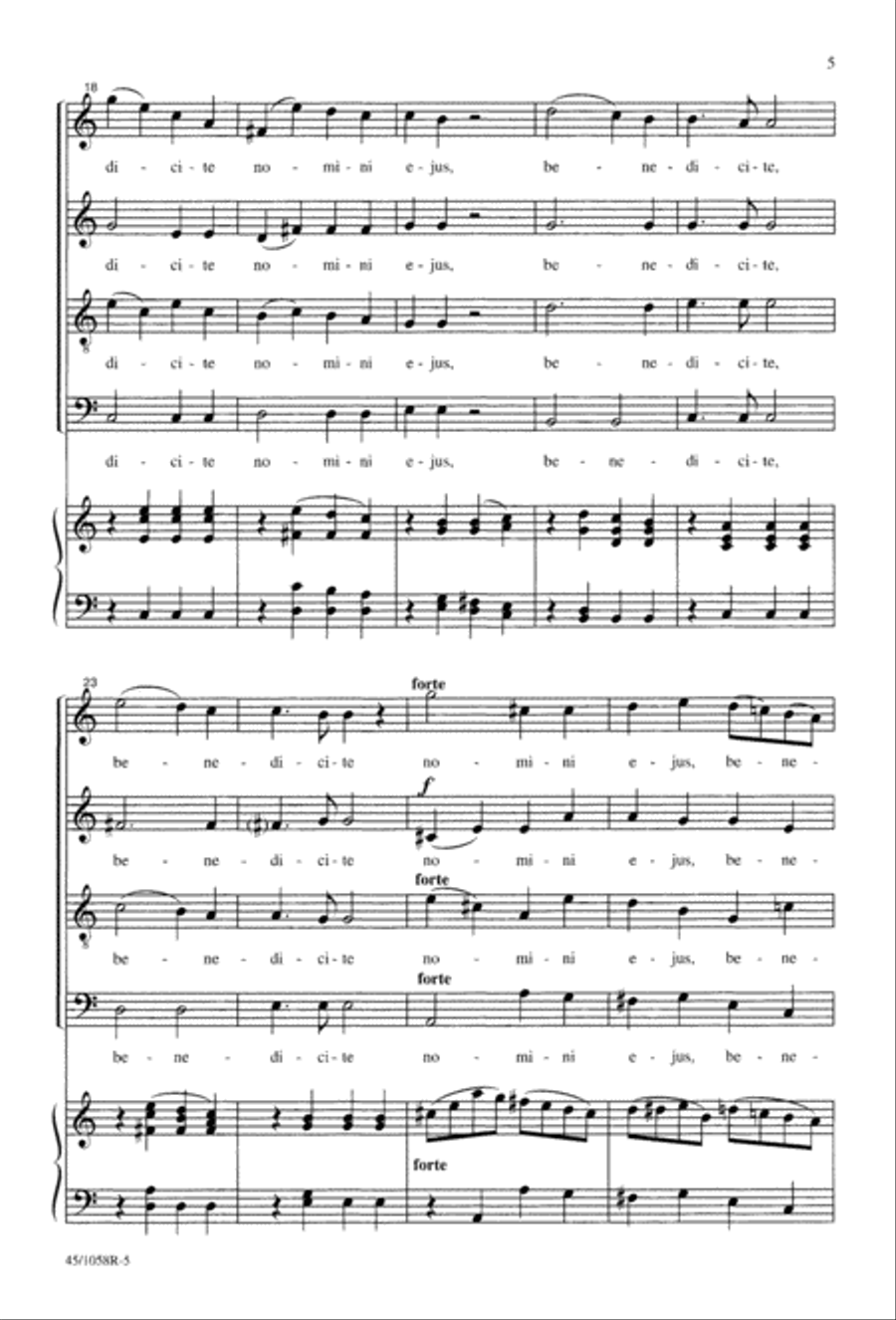Cantate Domino 4-Part scores gallery preview page 7