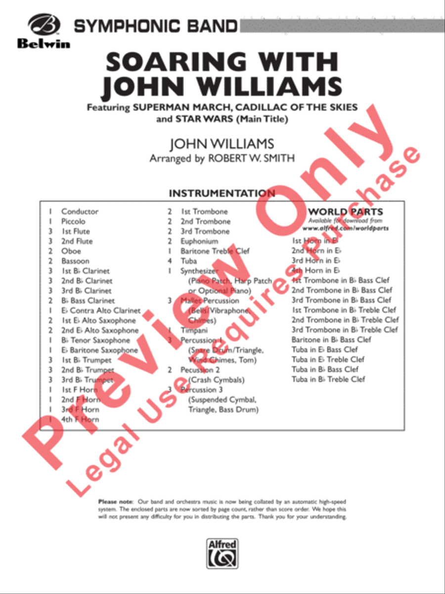Soaring with John Williams Concert Band scores gallery preview page 2