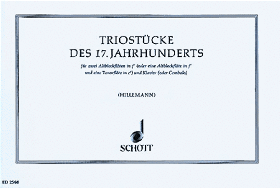 Trio Pieces from the 18th Century Recorder scores gallery preview page 1