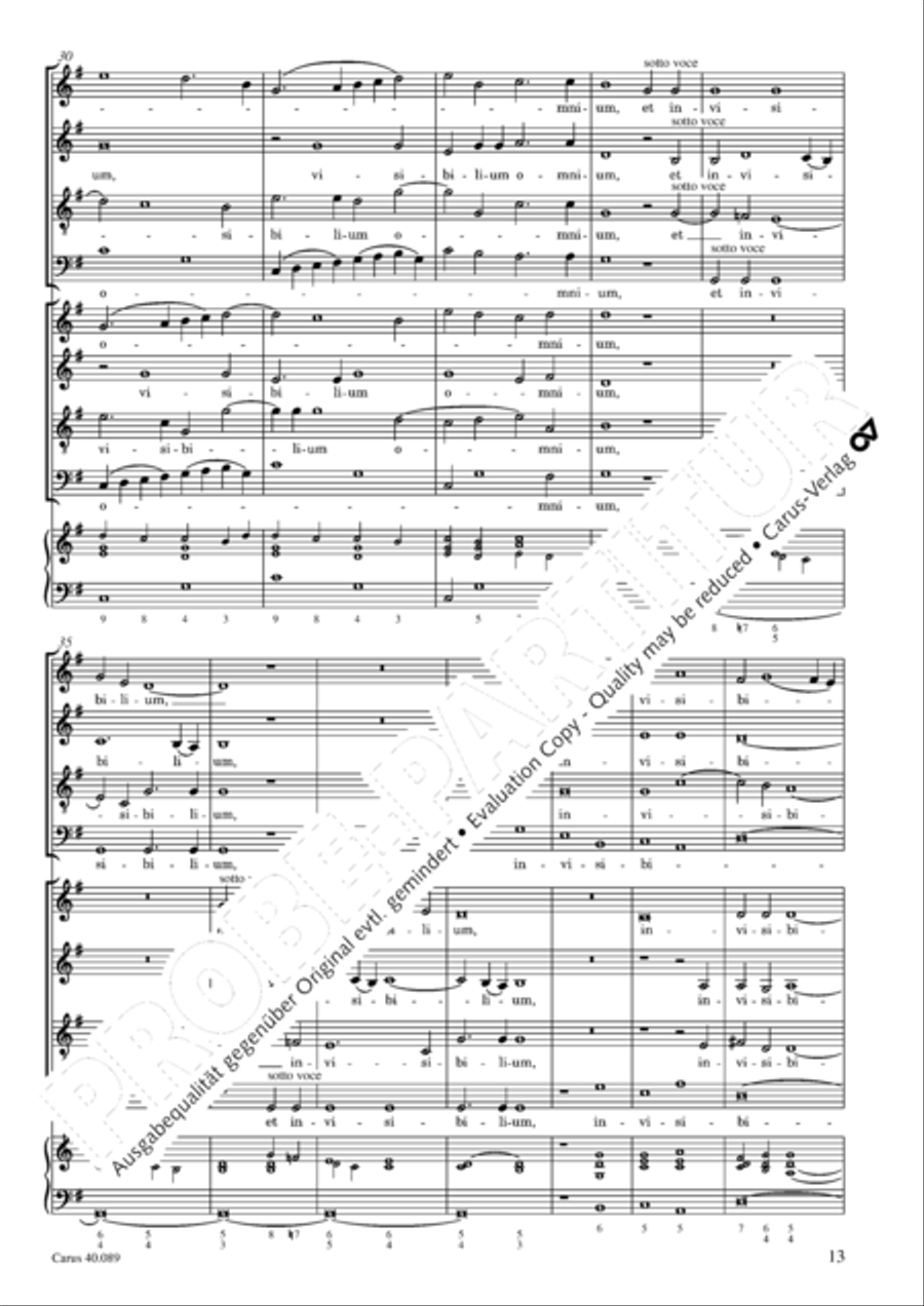 Credo a 8 voci 4-Part scores gallery preview page 14