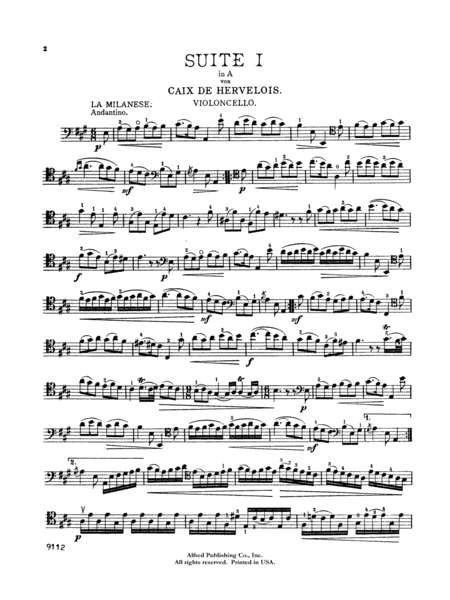 Hervelois: Suite No. 1 in A Major