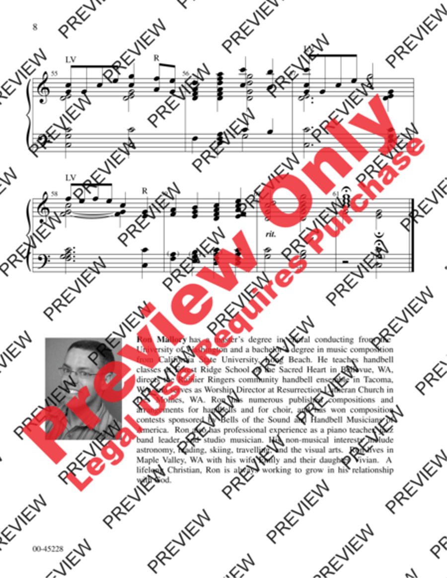 Take My Life and Let It Be Handbell Choir scores gallery preview page 8
