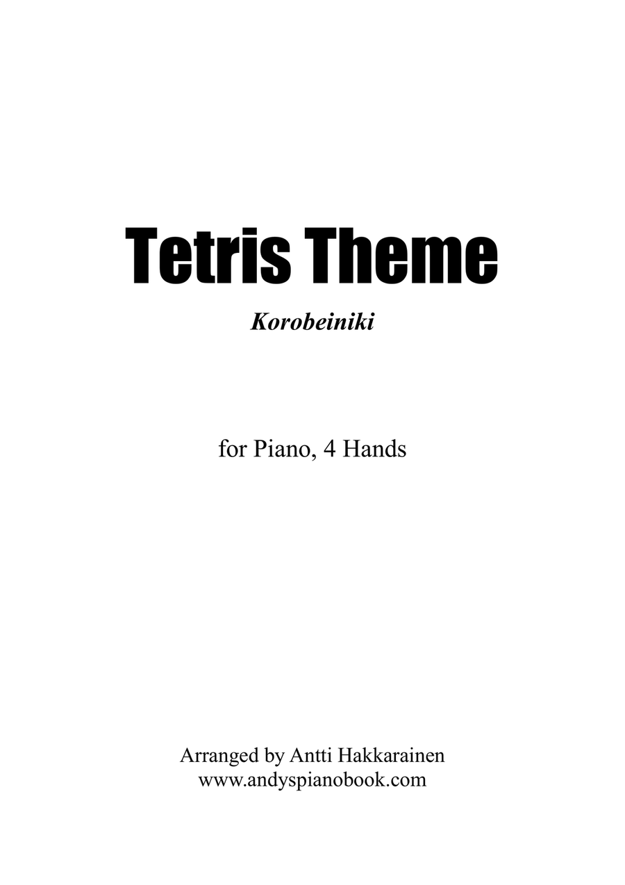 Tetris Theme (Korobeiniki) - Piano, 4 Hands 1 Piano, 4-Hands scores gallery preview page 1