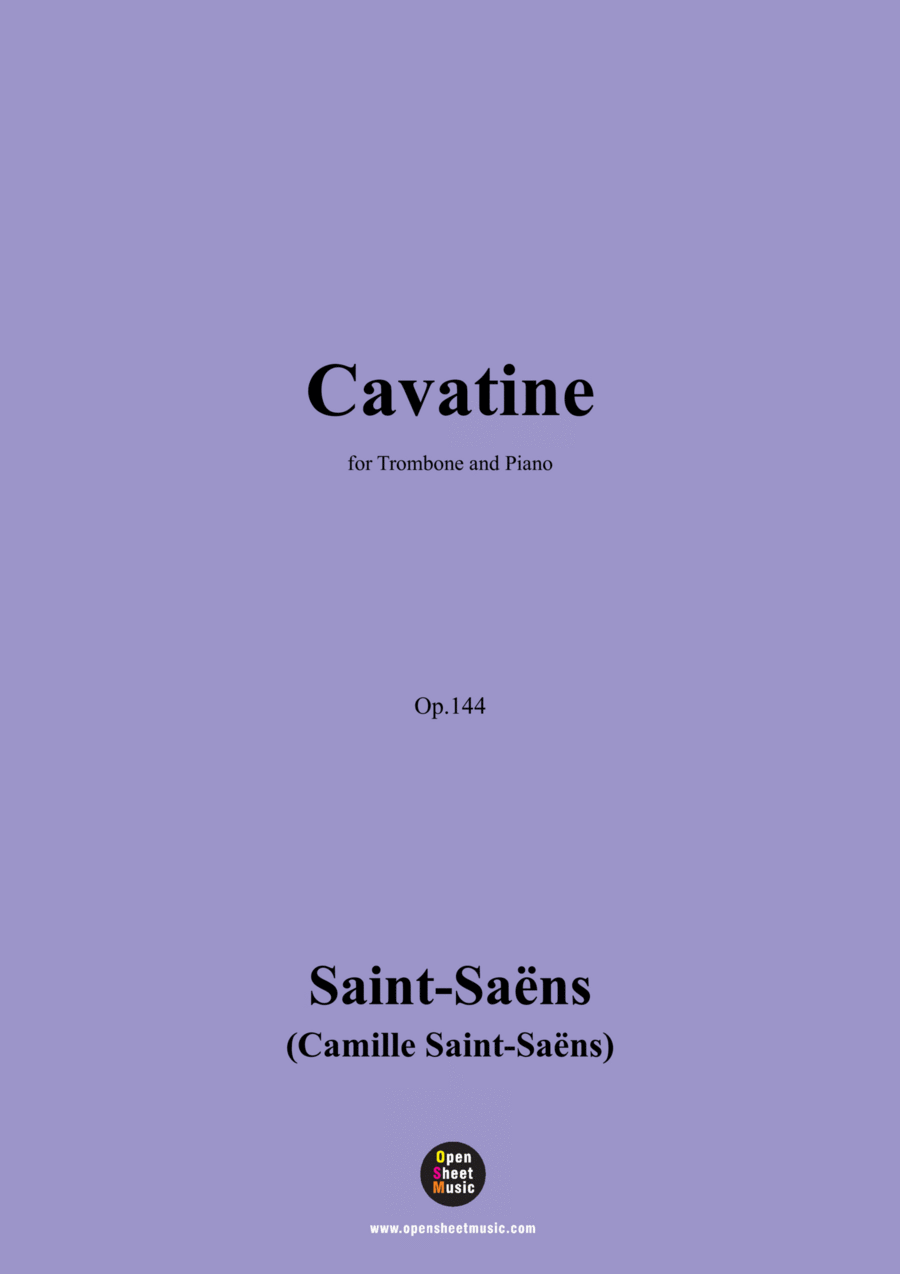 Cavatine saint saens trombone discount