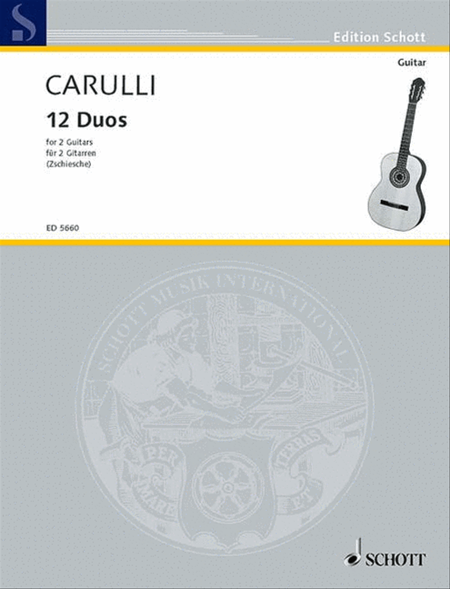 12 Duos Classical Guitar scores gallery preview page 1