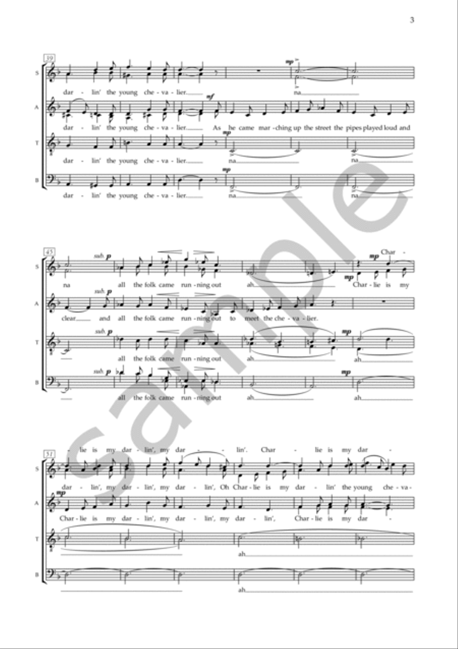 Charlie is My Darling for SSAATTBB Choir SSAATTBB scores gallery preview page 4
