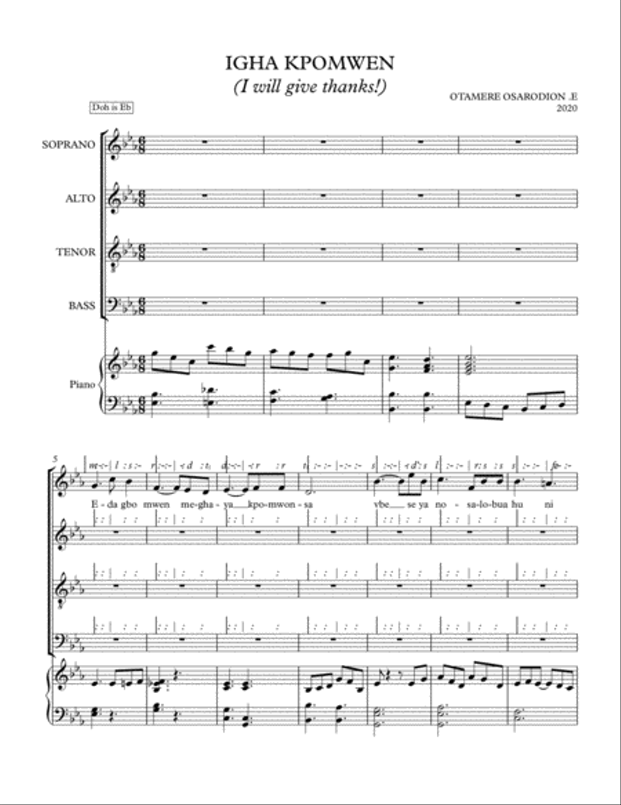IGHA KPOWMEN 4-Part scores gallery preview page 1