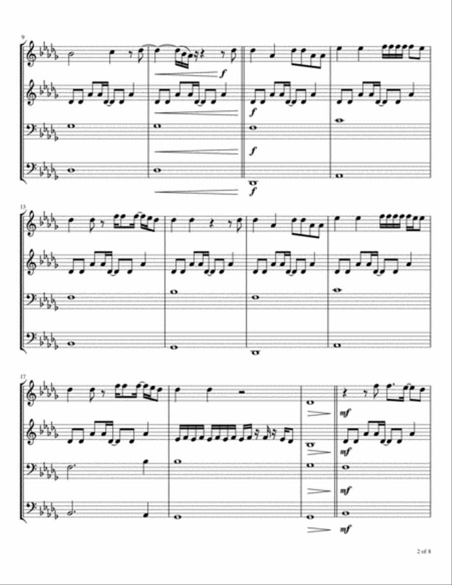 Resurrection Power Resurrection Power Brass Ensemble scores gallery preview page 3