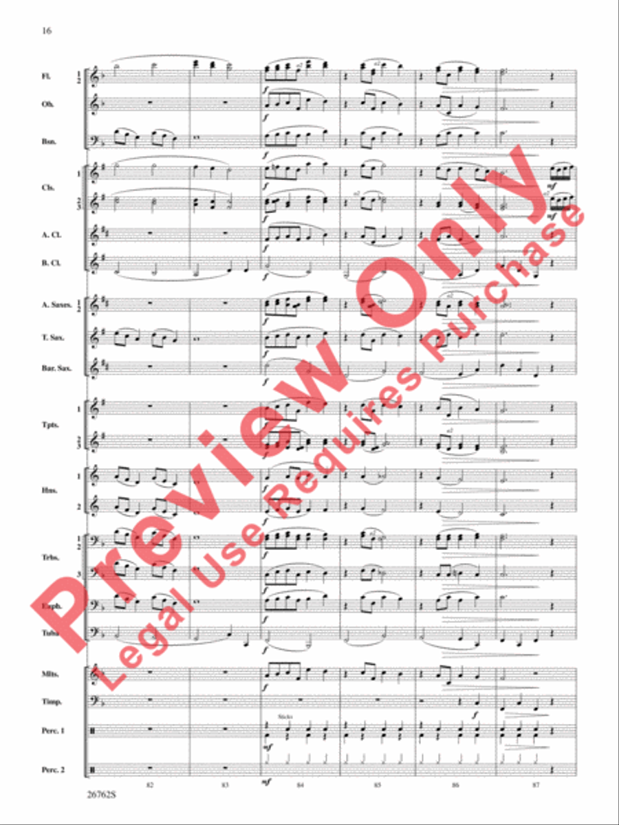 Rainbows Concert Band scores gallery preview page 17