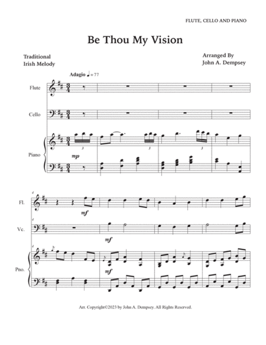 Be Thou My Vision (Trio for Flute, Cello and Piano) image number null