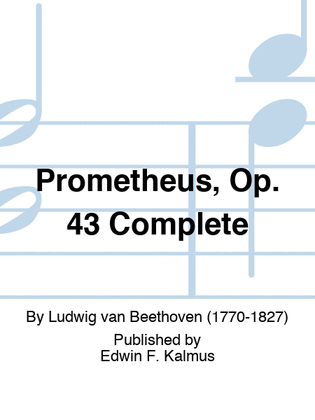 Book cover for Prometheus, Op. 43 Complete