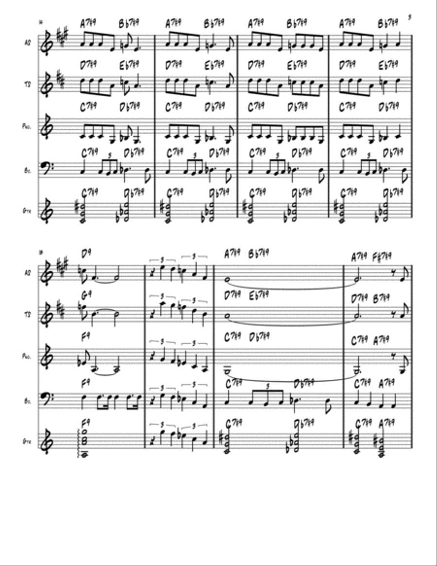 Black Coffee Small Ensemble scores gallery preview page 3
