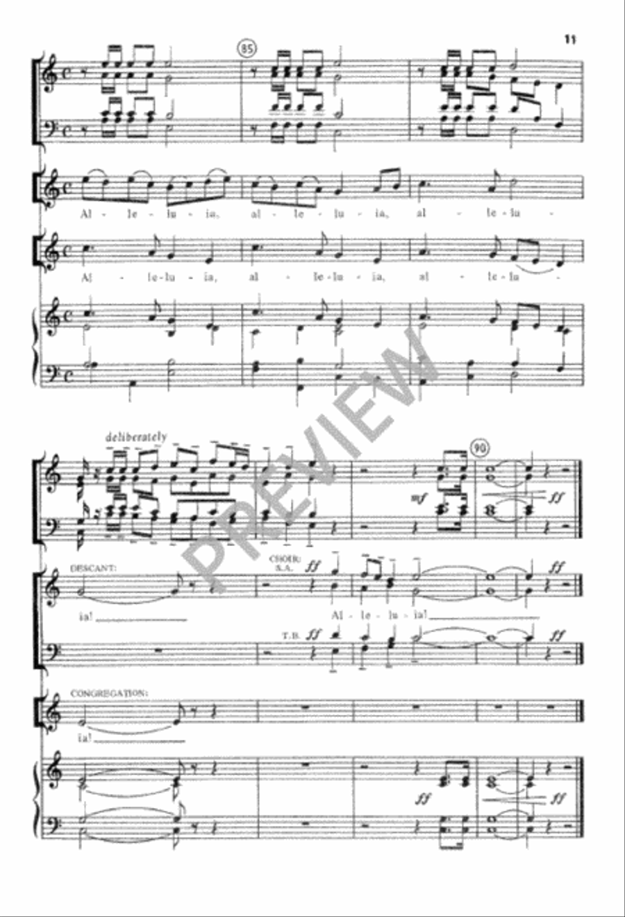 When, in Our Music, God Is Glorified 4-Part scores gallery preview page 11