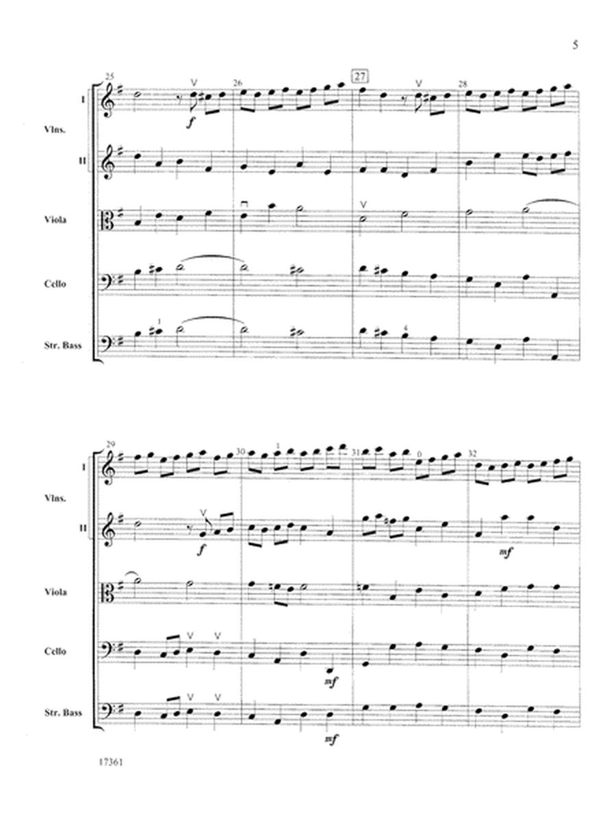 Brandenburg Concerto No. 4 (3rd Movement): Score