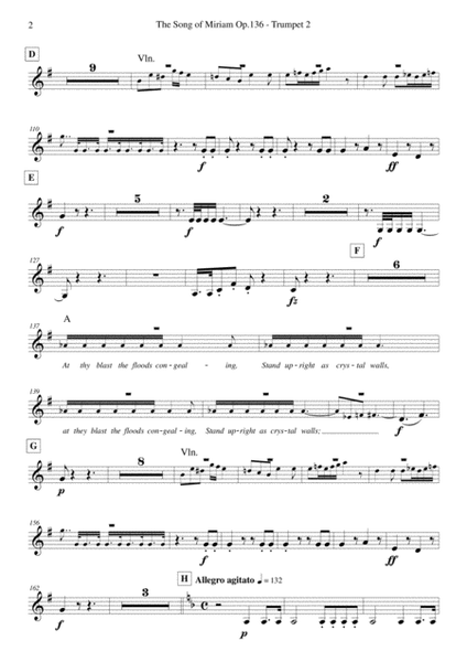 Schubert - The Song of Miriam Op.136 - Trumpet 2