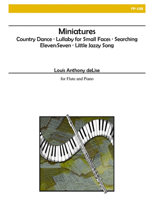 Book cover for Miniatures for Flute and Piano