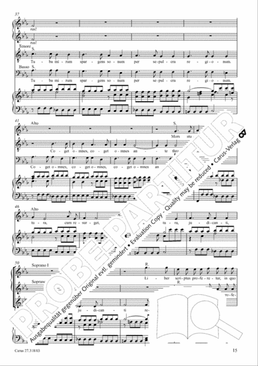 Requiem in F minor SSATB scores gallery preview page 16