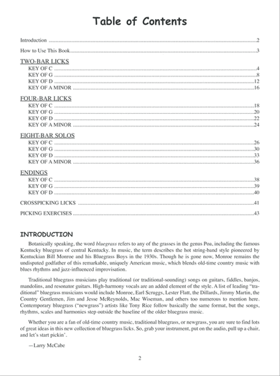 101 Red Hot Bluegrass Guitar Licks and Solos Acoustic Guitar scores gallery preview page 3