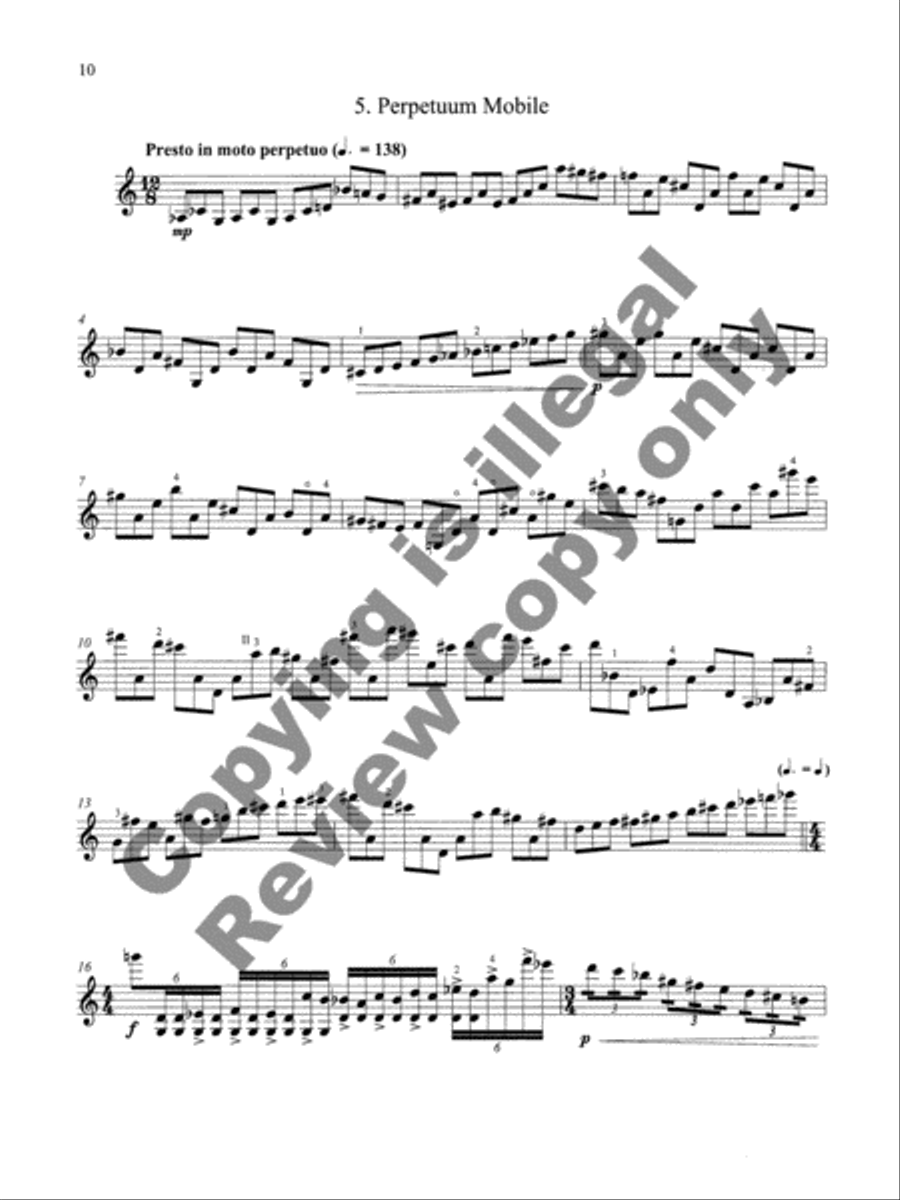 Suite for Violin Violin Solo scores gallery preview page 7