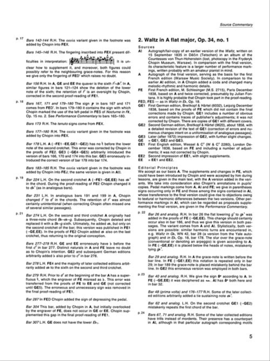 Waltzes Op. 18, 34, 42, 64 Piano Solo scores gallery preview page 6