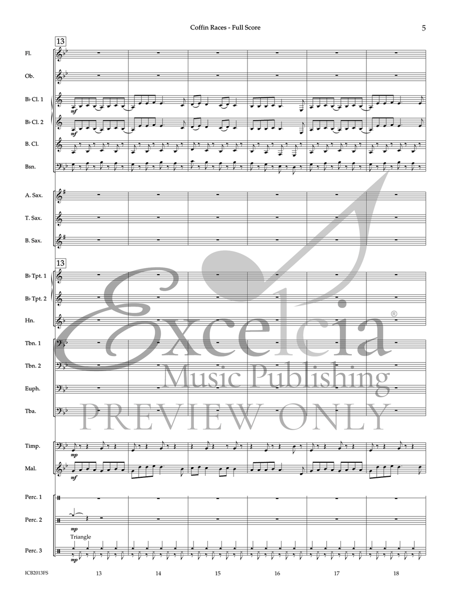 Coffin Races (Score) Coffin Races (Score) Concert Band scores gallery preview page 5