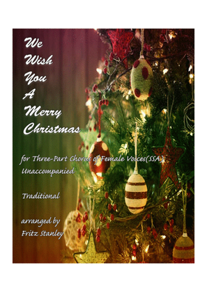 Book cover for We Wish You a Merry Christmas - SSA A Cappella