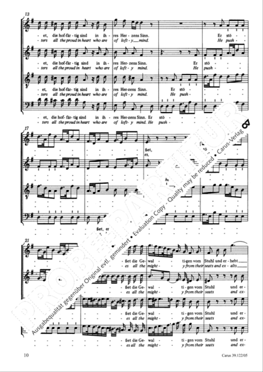 All my spirit exalts (With my spirit I praise the Lord) 4-Part scores gallery preview page 11