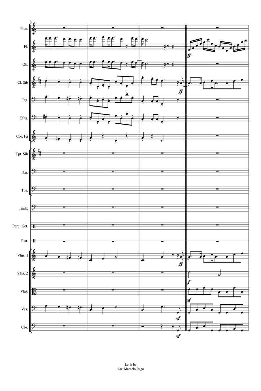 Let It Be Let It Be Full Orchestra scores gallery preview page 3