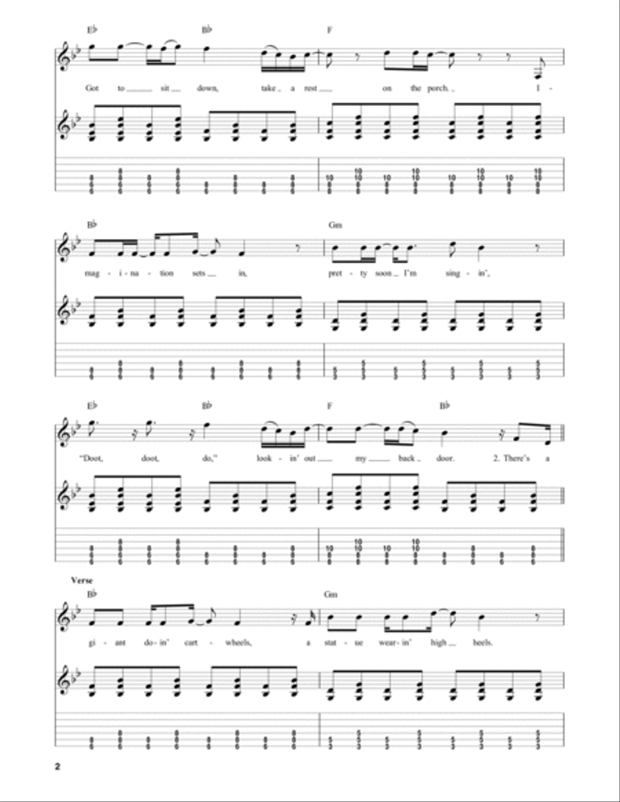 Lookin' Out My Back Door Lookin' Out My Back Door Electric Guitar scores gallery preview page 2