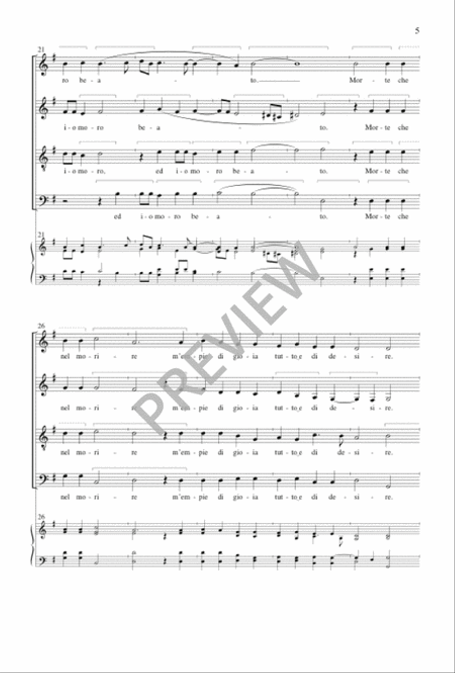 Il Bianco e Dolce Cigno Il Bianco e Dolce Cigno 4-Part scores gallery preview page 6