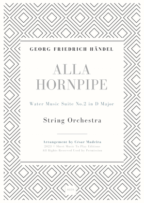 Alla Hornpipe by Handel - String Orchestra (Full Score and Parts)