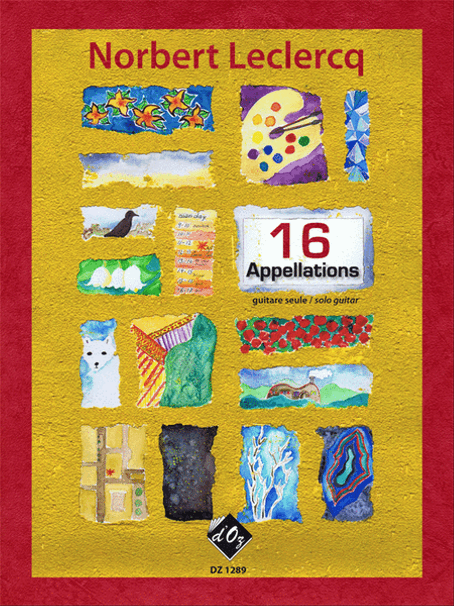 16 Appellations Classical Guitar scores gallery preview page 1