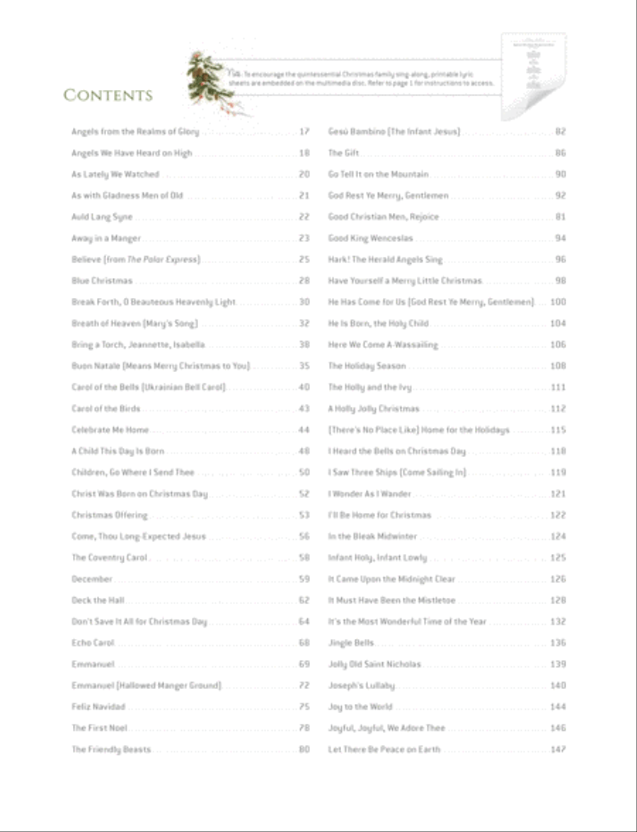 The Christmas Family Songbook image number null