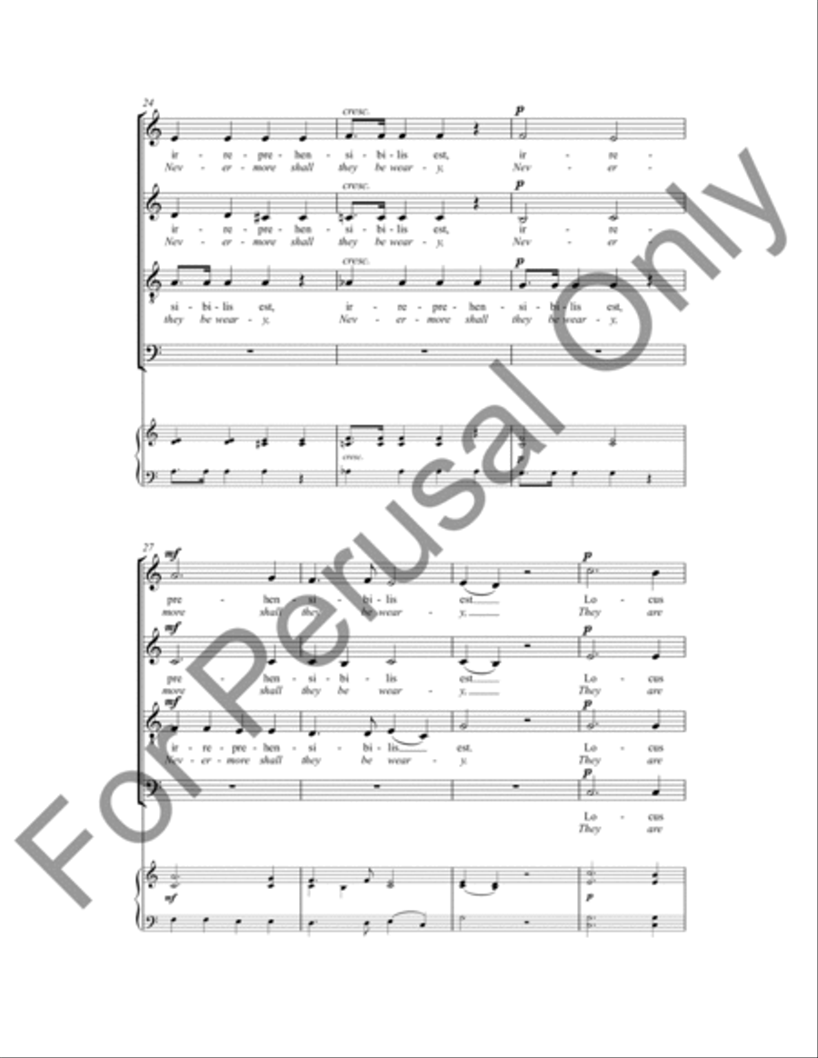 They Are Blessed 4-Part scores gallery preview page 5