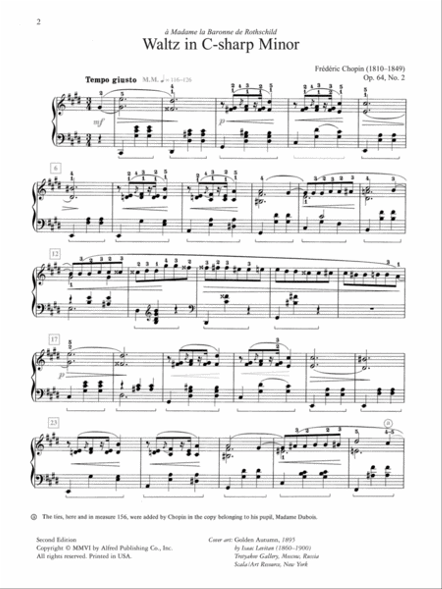 Waltz in C-sharp minor, Op. 64, No. 2 Small Ensemble scores gallery preview page 2
