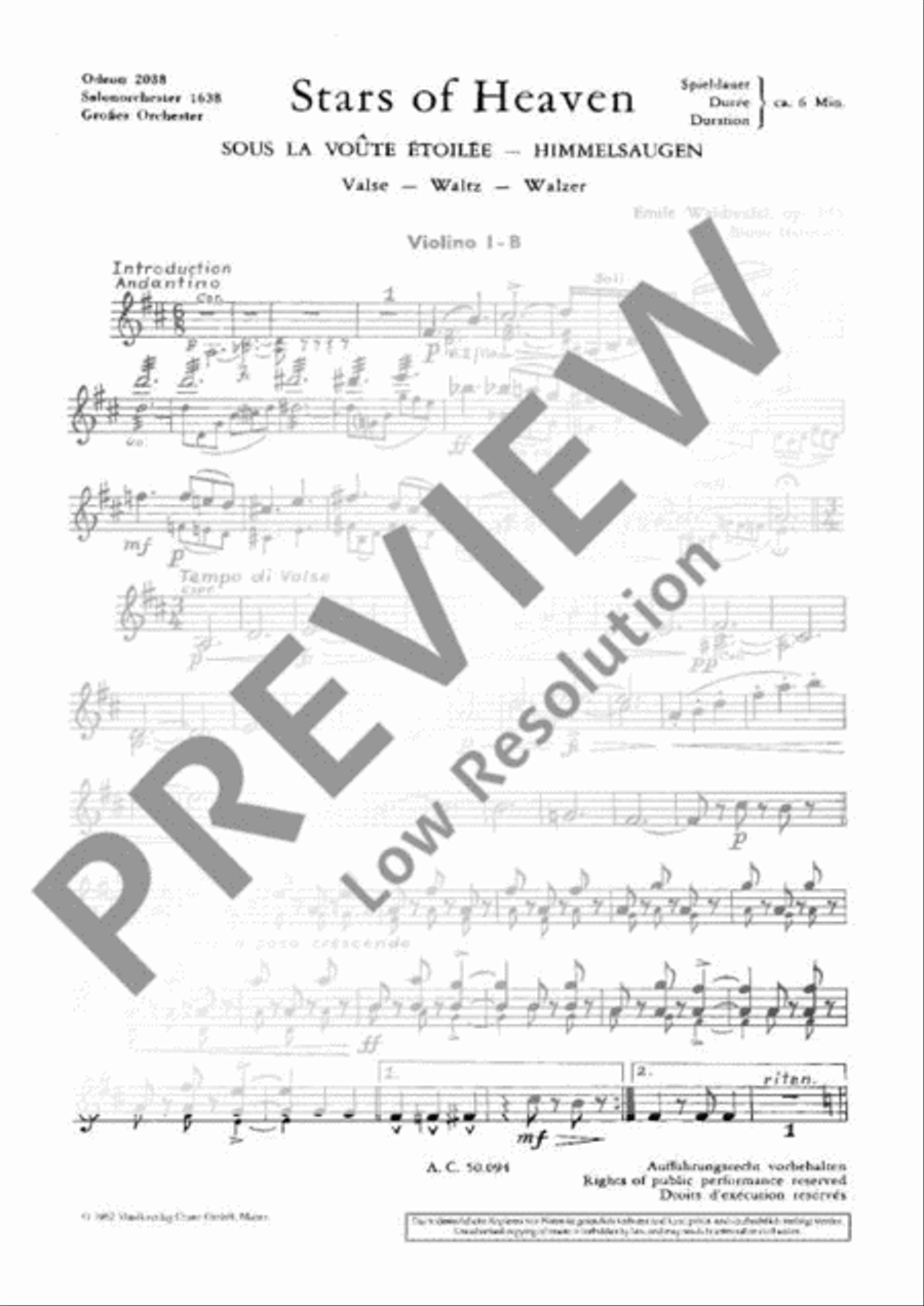 Stars of Heaven Orchestra scores gallery preview page 15