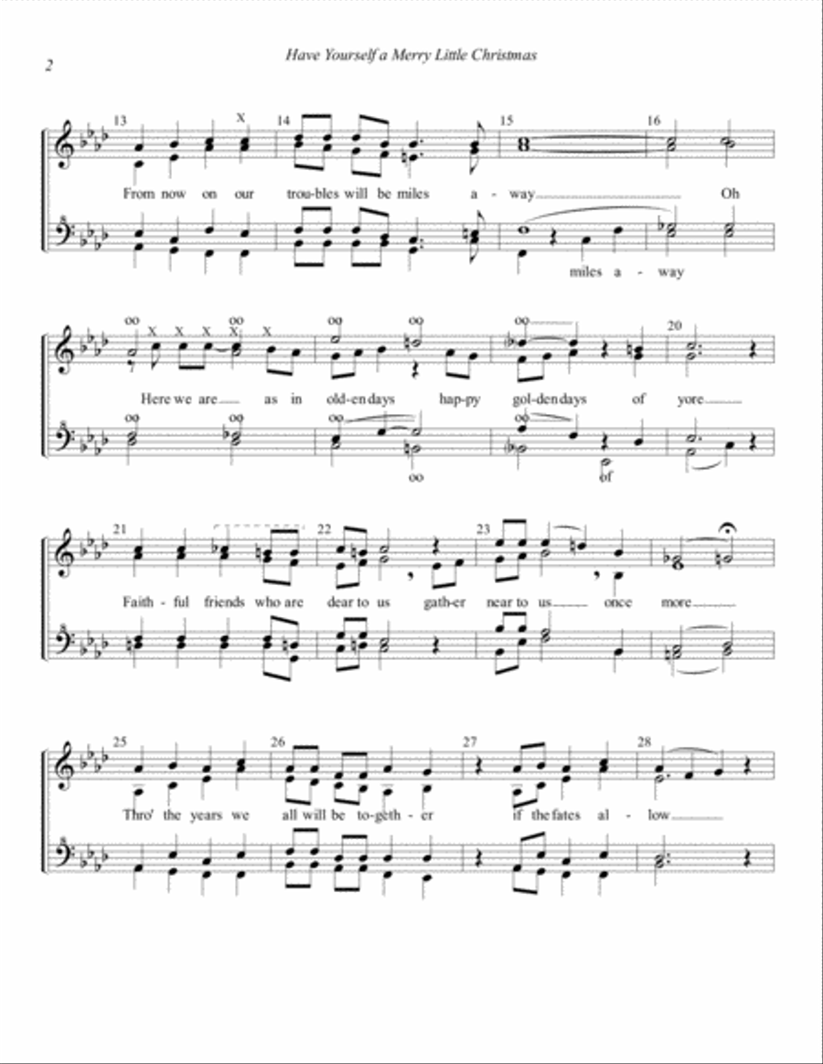 Have Yourself A Merry Little Christmas from MEET ME IN ST. LOUIS SSAA scores gallery preview page 2