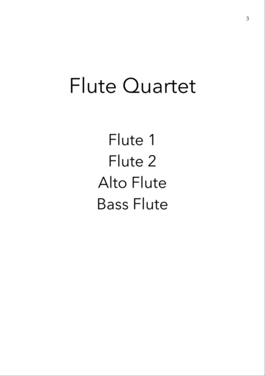 Hushabye Mountain Flute Quartet scores gallery preview page 3