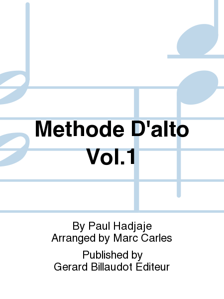 Methode D'Alto Vol. 1