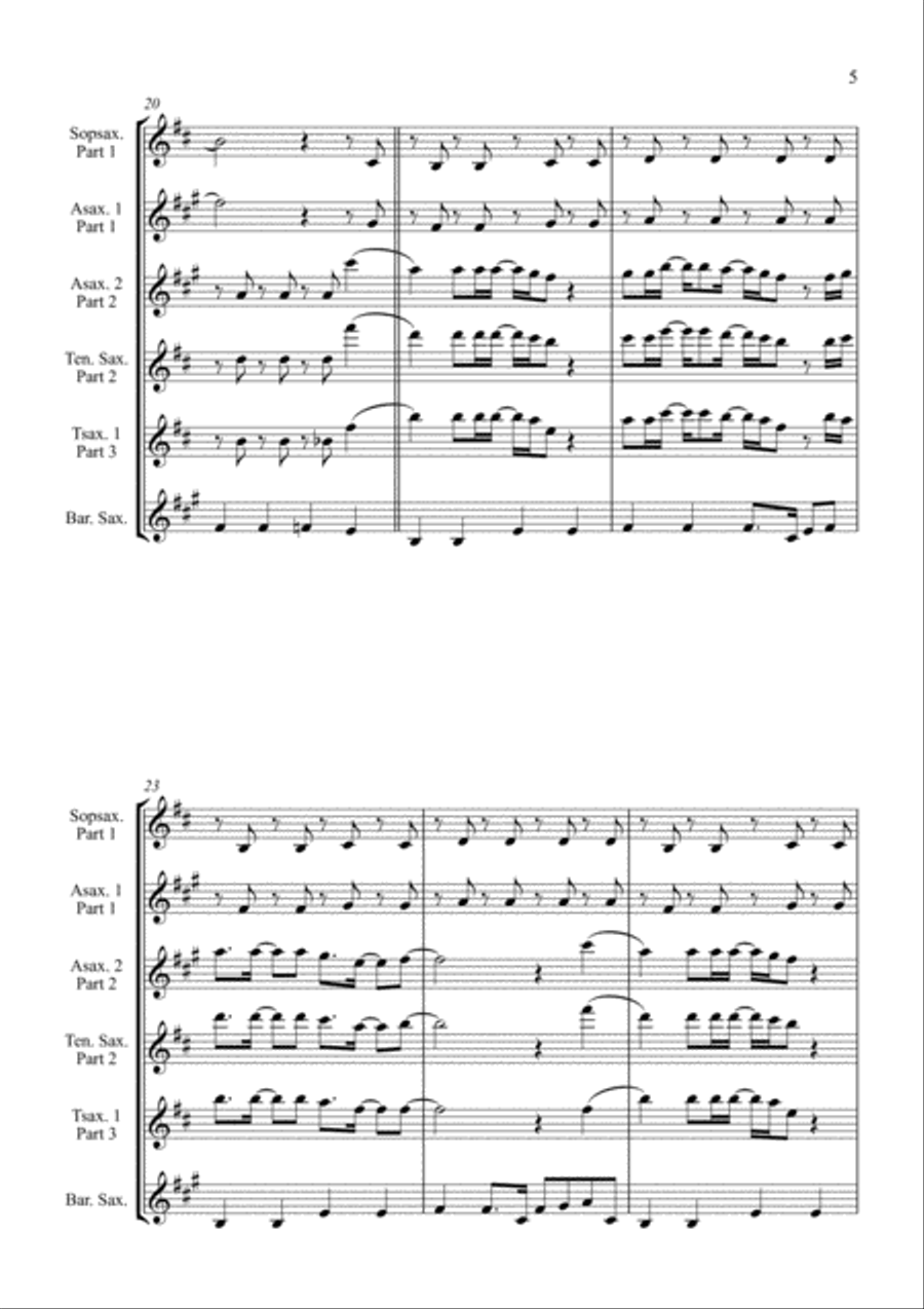 Englishman In New York Woodwind Quartet scores gallery preview page 5